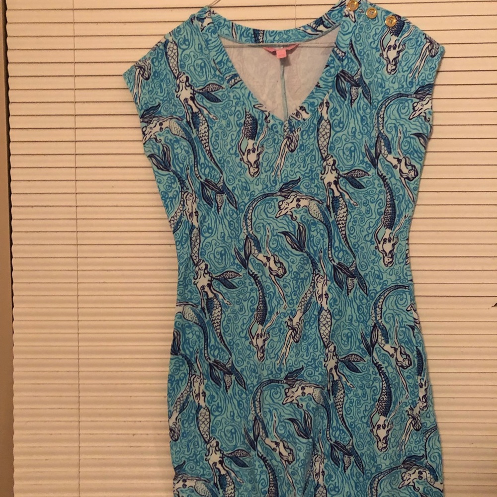 Lilly Pulitzer “Nice Tail” pattern cotton dress